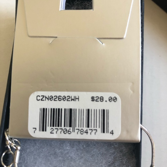 NWT Cezanne Pearl and Fireball Station Necklace - Picture 6 of 7